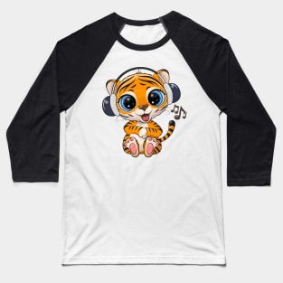 Cute Tiger Baseball T-Shirt